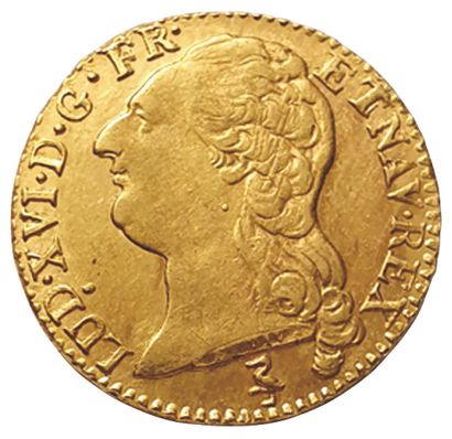 null LOUIS XVI.

1774-1792. 

Louis d'or à la tête nue. 1786 A. Paris.Gad.361. Streaks...