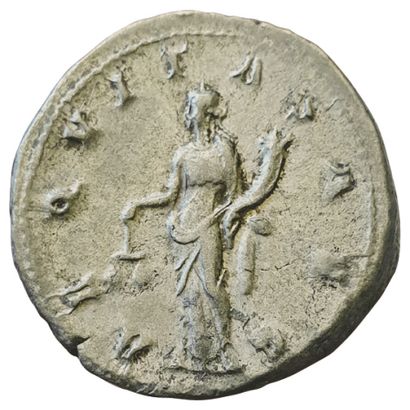 null GORDIEN III. 

238-244. 

Antoninien. Rome. 

R/ AEQVITAS AVG. L'Equité debout...