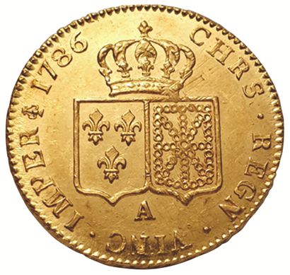 null LOUIS XVI.

1774-1792.

Double Louis d'or à la tête nue. 1786 A. 

Paris. Gad.363....