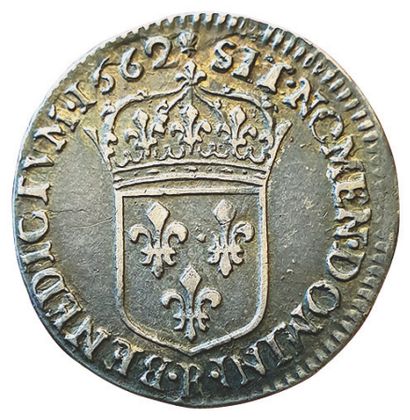 null LOUIS XIV. 

Douzième d'écu au buste juvénile.

1662 R. Villeneuve Saint André.2,29grs....