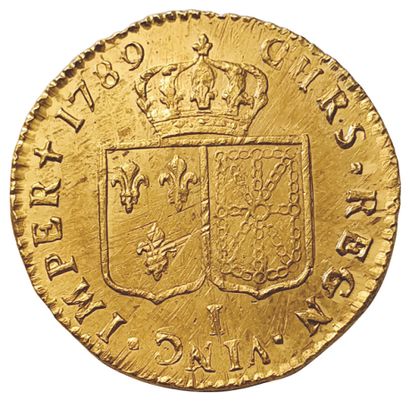 null LOUIS XVI.

1774-1792.

Louis d'or à la tête nue. 1789 I. Limoges. 

Gad.361...