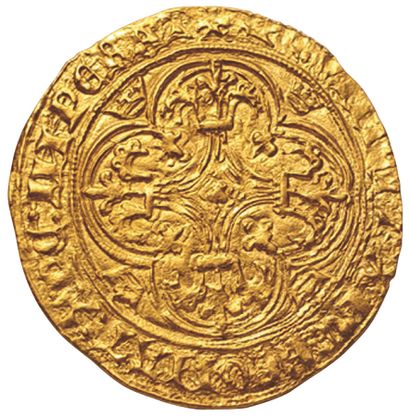 null CHARLES VI.

1380-1422.

Ecu of gold with a crown.

Point 5. 3rd issue. Toulouse....