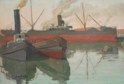 null Jean AUFORT (1898-1988)

Les docks de Bordeaux 1

Huile sur panneau signé en...