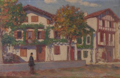 Louis FLOUTIER (1882-1936) 
Village basque...