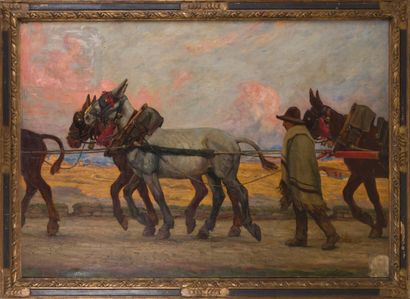 null René-Maxime CHOQUET (1872-1958)

Attelage de mules

Huile sur toile signée en...