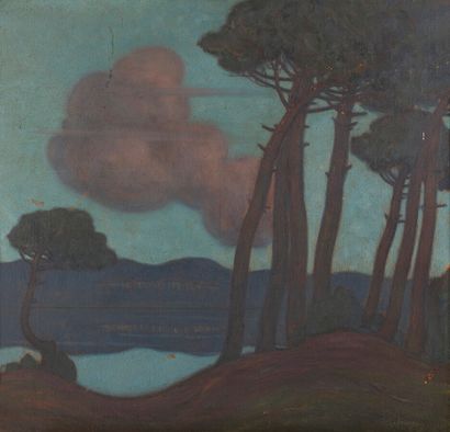 null Jean-Roger SOURGEN (1883-1978)

Pins sur le lac d'Hossegor

Huile sur panneau,...