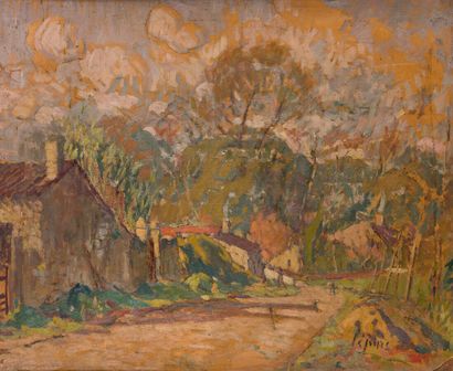 null Joseph LÉPINE (1867-1943)

Maisons et chemin

Huile sur papier marouflé sur...