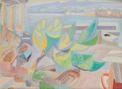 null André LHOTE (1885-1962)

Petit port de La Madrague, baie des Lecques, Saint-Cyr-sur-mer,...