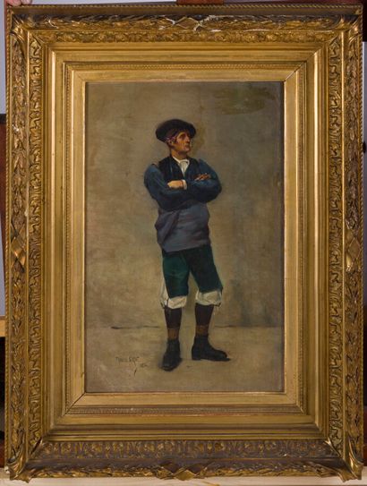 null Francis GARAT (XIXème siècle)

Homme portant un costume aragonais, 1886

Huile...