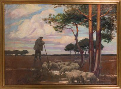 null Alex LIZAL (1878-1915)

Dans la Grande Lande, 1901

Huile sur toile signée et...