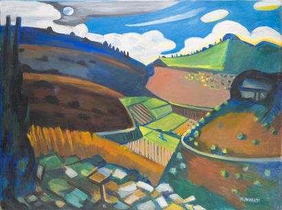 null Maurice PARGADE (1905-1982)

Paysage de l'Ardèche

Acrylique sur toile signée...