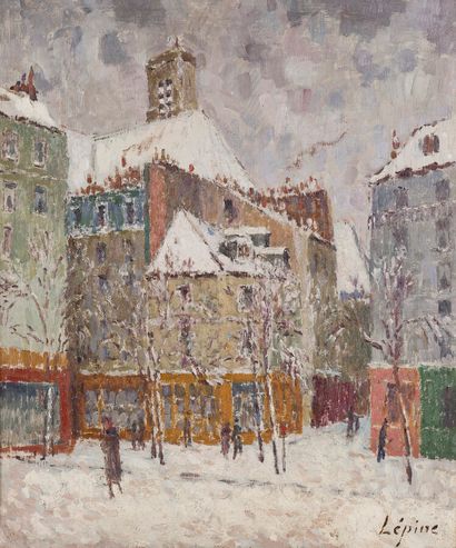 null Joseph LÉPINE (1867-1943)

Saint-Gervais sous la neige, depuis les quais

Huile...