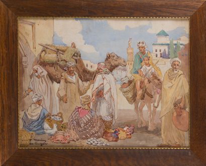 null Frédéric-Marius DE BUZON (1879-1958)

Scène de marché orientaliste

Aquarelle...