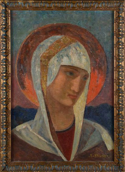 null Émile BRUNET (1869-1943)

Sainte Geneviève

Huile sur toile signée en bas à...
