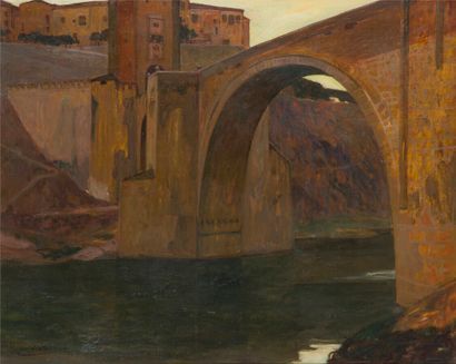 Jean-Gabriel DOMERGUE (1889-1962) 
Le pont...