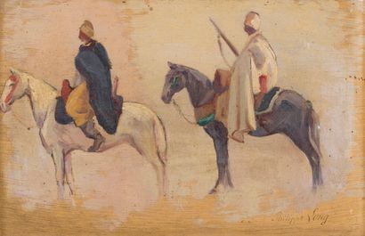 null Philippe LONG (1872-1957)

Études de cavaliers orientalistes

Deux huiles sur...