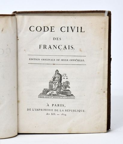 null Droit - Édition originale

[CODE CIVIL]

Code Civil des Français. Édition originale...