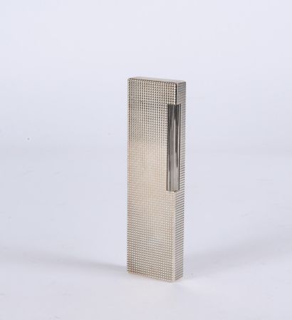 S T Dupont, table lighter in silver plated...