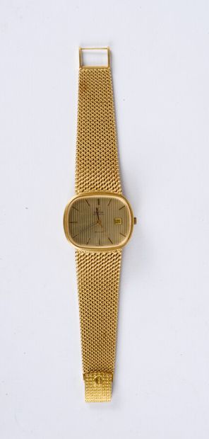 null Omega, montre bracelet d'homme en or jaune 750 millièmes modèle de Ville, boîtier...
