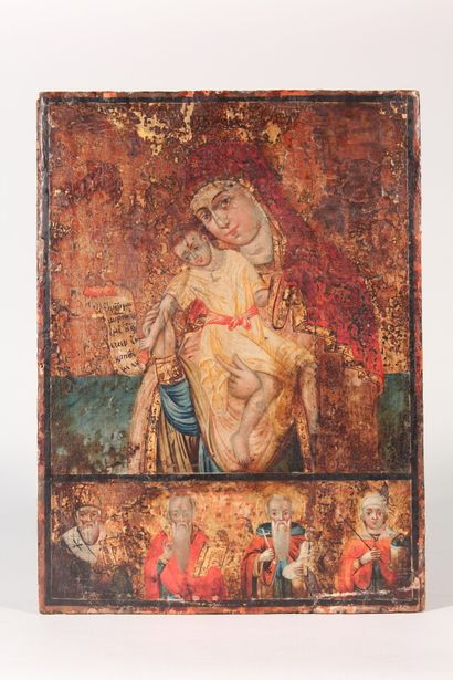 null Icône

"Vierge à l'Enfant"

XIXème siècle

34,5 x 25,5 cm

(Petits accident...