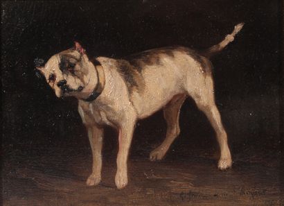 null Louis GODEFROY JADIN (1805-1882)

"Bulldog"

Huile sur toile signée en bas à...