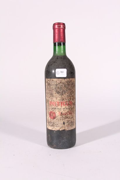 null 1970 - Petrus

Pomerol Rouge - 1 blle