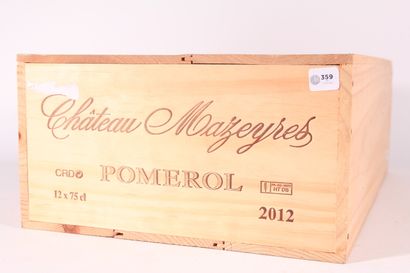null 2012 - Château Mazeyres

Pomerol Rouge - 12 blles