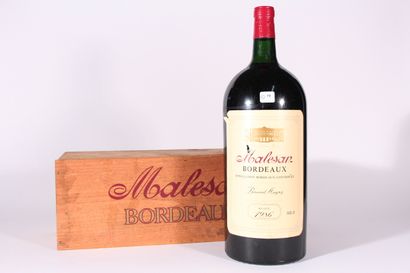 null 1986 - Malesan

Bordeaux Rouge - 1 jéroboam