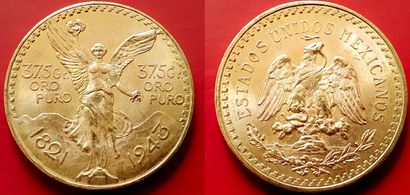 Mexique. 50 Pesos 1943. 89000 ex. frappés...