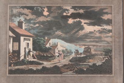 null D'après Philibert-Louis Debucourt

"L'orage" et "Village enneigé"

Deux gravures...