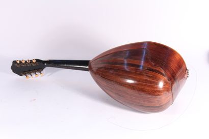 null Mandoline en bois de placage 

Début XXème siècle 

H.: 73,5 cm

(Petits manques...