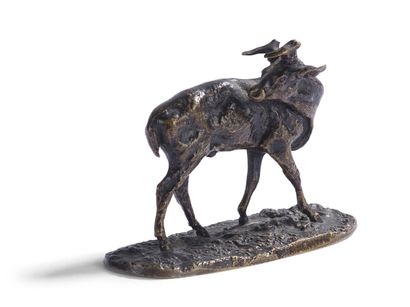 null D'après Pierre-Jules MÊNE

"Cerfs"

Deux sujets en bronze patiné

H.: 5,5 cm...