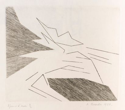 null André BEAUDIN (1895-1979)


L'hiver, 1973


Lithographie couleurs signée et...
