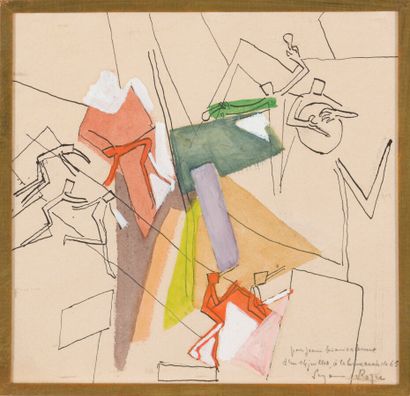 null Suzanne ROGER (1899-1986)


July 14, 1964


Watercolor and gouache on pen 


of...