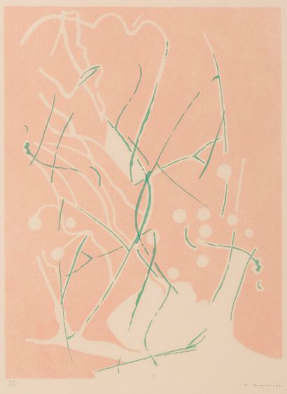 null André BEAUDIN (1895-1979)


The Spider's Web, 1961


Artist's proof, color lithograph.


Dedicated...