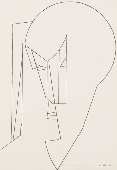 null André BEAUDIN (1895-1979)


L'ombre masqué, 1951


Dessin à la plume, dédicacé,...