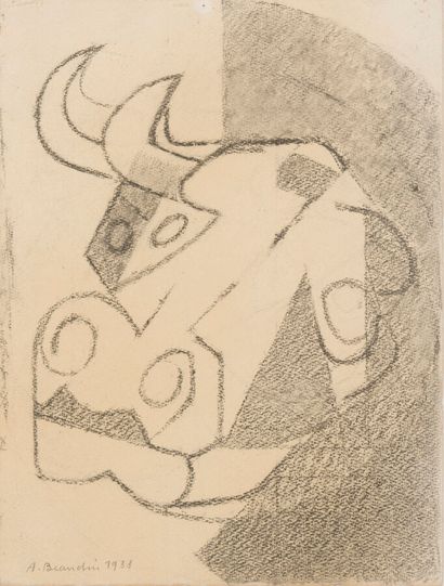 null Head of a Bull, 1938


Charcoal drawing, signed and dated "1938


lower left.


31.5...