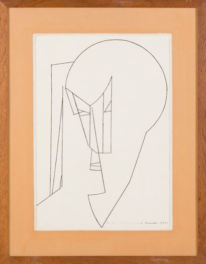 null André BEAUDIN (1895-1979)


The Masked Shadow, 1951


Pen drawing, dedicated,...
