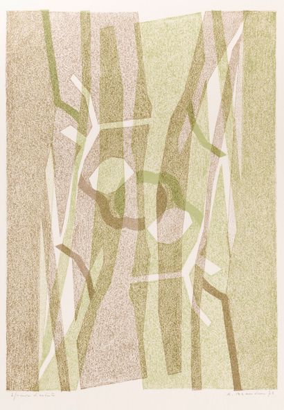null André BEAUDIN (1895-1979)


Composition abstraite gris et jaune, 1957


Épreuve...