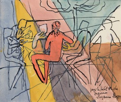 null Suzanne ROGER (1899-1986)


Personnages assis


Aquarelle sur papier signée...