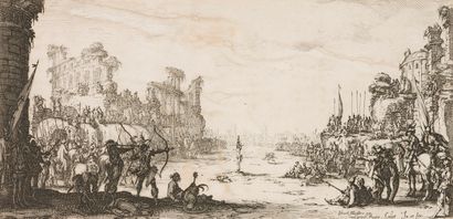 null Jacques CALLOT (1592-1635)


The Martyrdom of St Sebastien.


Etching.


Nice...
