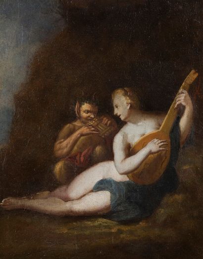 null 
NORTHERN SCHOOL OF THE 17th CENTURY





Faun playing the panpipes and nymph...