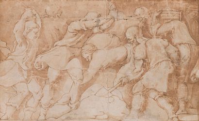 null 18th century italian school


Death of a soldier


Red chalk wash over a black...