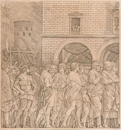 null School of MANTEGNA (1431-1506)


Plate of the Triumph of the Caesars


Burin....