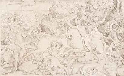 null Marco DENTE da RAVENNE (1486/1500-1527)


Entellus et Darès Scène de bataille


Deux...