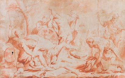 null 18th century italian school


Death of a soldier


Red chalk wash over a black...