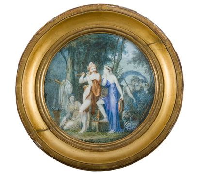 null FRENCH NEOCLASSICAL SCHOOL


The musicians


Watercolor and gouache in tondo.


Diameter...