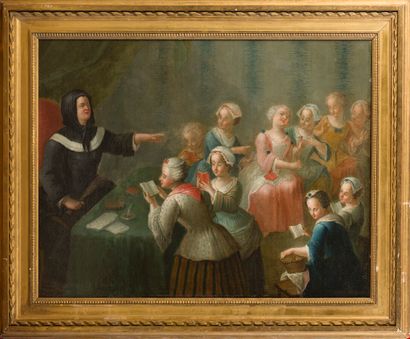 null 18th century french school


The Schoolmistress


Canvas.


(Trace of inscription...