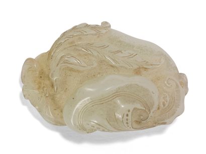 null Pendentif en jade céladon pâle

Chine, XIXème siècle

A décor sculpté de lingzhi...