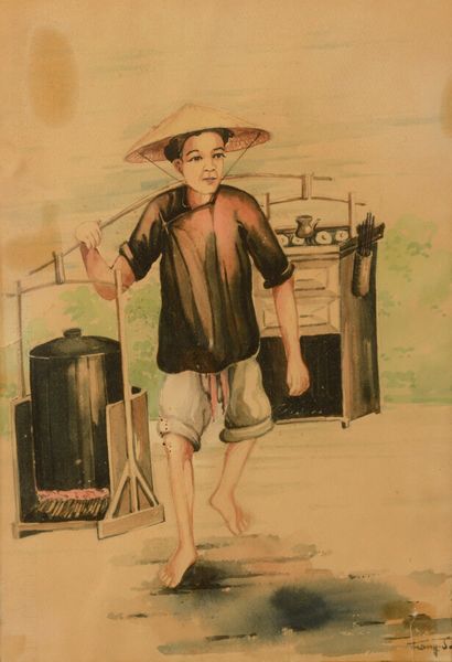 null F. Hoang Hson (XXème siècle)

Deux dessins en pastel sur papier

Représentant...